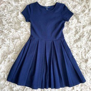 Ralph Lauren mini skater dress, navy, thick, size youth xl